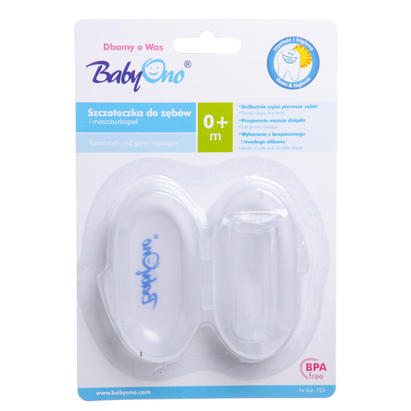 BABYONO, šepetėlis dantims užmaunamas ant piršto  paveikslėlis