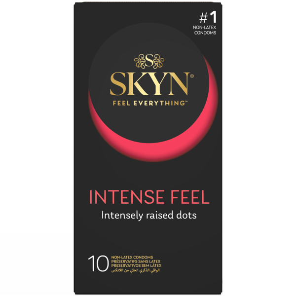 LIFESTYLES SKYN INTENSE FEEL, prezervatyvai, 10 vnt. paveikslėlis