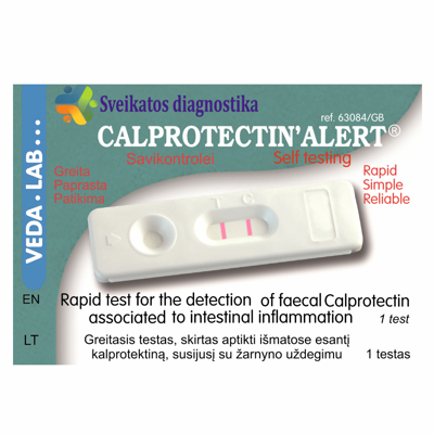 Testas Calprotectin Alert kalprotektino nustatymui išmatose N1 (VedaLab) paveikslėlis