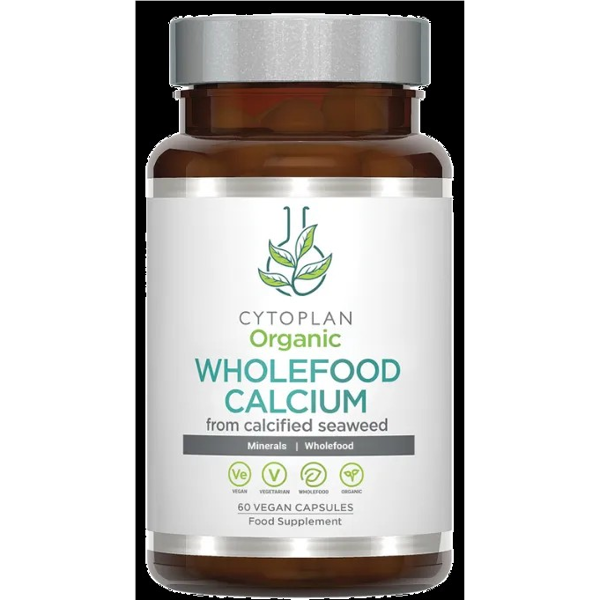 CYTOPLAN, WHOLEFOOD CALCIUM. Kalcis iš jūros dumblių, 60 kapsulių CYTOPLAN, WHOLEFOOD CALCIUM. Kalcis iš jūros dumblių, 60 kapsulių
