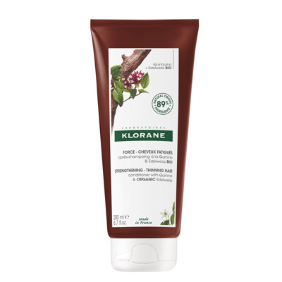 KLORANE, kondicionierius slenkantiems plaukams su chininu ir vitaminu B, 200ml paveikslėlis