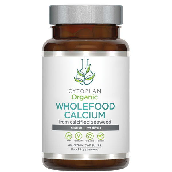 CYTOPLAN, WHOLEFOOD CALCIUM. Kalcis iš jūros dumblių, 60 kapsulių