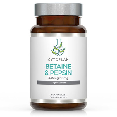 CYTOPLAN, Betainas ir pepsinas 345 mg/10 mg., 60 kapsulių