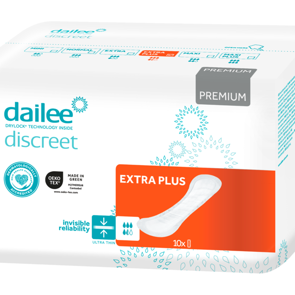 Dailee Discreet Premium Extra Plus N10 (Drylock) paveikslėlis Dailee Discreet Premium Extra Plus N10 (Drylock) paveikslėlis