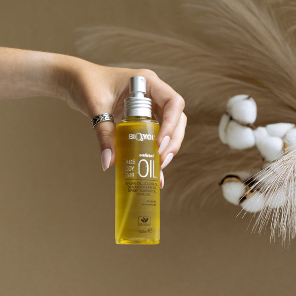 Bio2You Natūralus aliejus veidui, kūnui ir plaukams su argano aliejumi, 100 ml