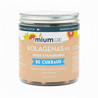 MIUM LAB maisto papildas KOLAGENAS VG. Nuo 12m. 42 guminukai