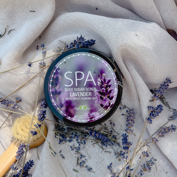 Bio2You kūno cukrinis šveitiklis „Levanda“ 200 ml