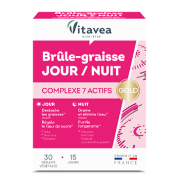 VITAVEA Fat burner day/night riebalų degintojas, 30 kapsulių VITAVEA Fat burner day/night riebalų degintojas, 30 kapsulių