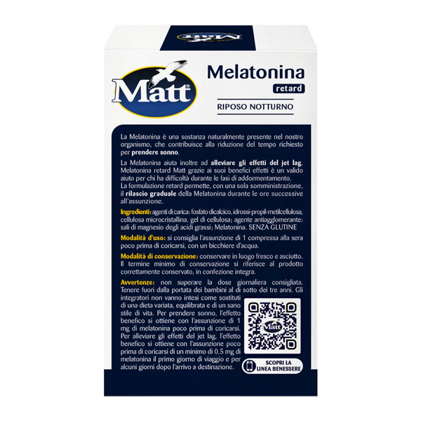 MATT Melatonina retard, melatoninas miegui, 80 tab. MATT Melatonina retard, melatoninas miegui, 80 tab.