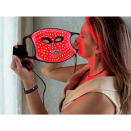 Lunni LED 7 spalvų ir artimųjų infraraudonųjų spindulių veido kaukė, juoda, 1 vnt.