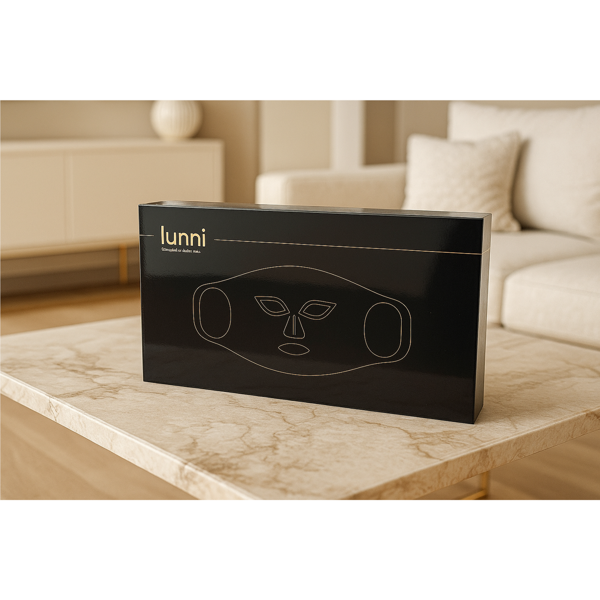 Lunni LED 7 spalvų ir artimųjų infraraudonųjų spindulių veido kaukė, juoda, 1 vnt.