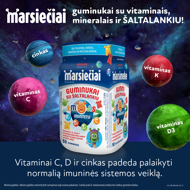 MARSIEČIAI GUMINUKAI, su šaltalankiu, 50 guminukų paveikslėlis