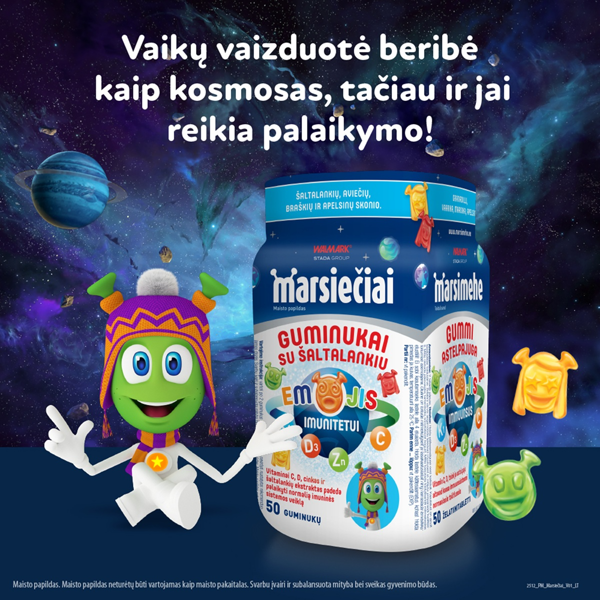 MARSIEČIAI GUMINUKAI, su šaltalankiu, 50 guminukų paveikslėlis