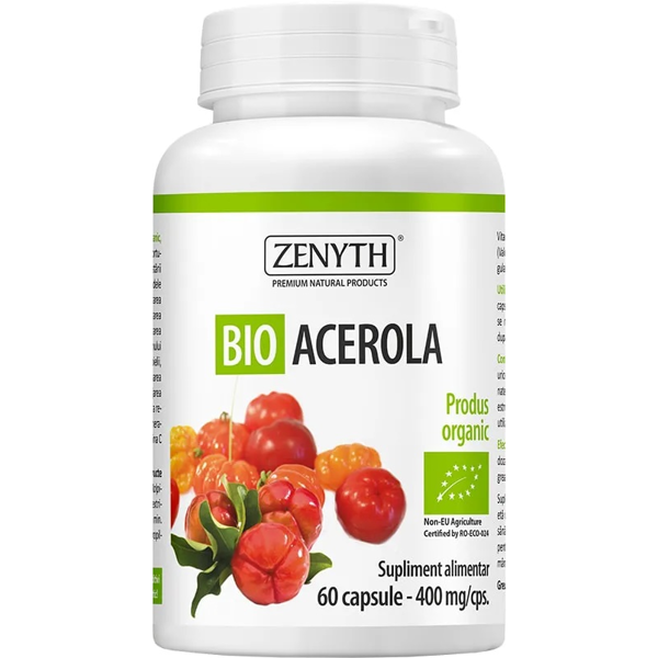 ZENYTH, Maisto papildas BIO ACEROLA, ekologiškas, 60 kapsulių