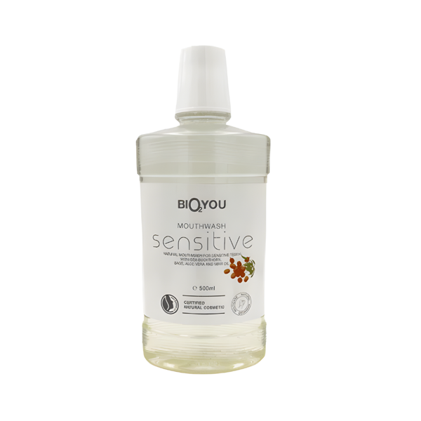 Bio2You Sensitive natūralus burnos skalavimo skystis, 500 ml