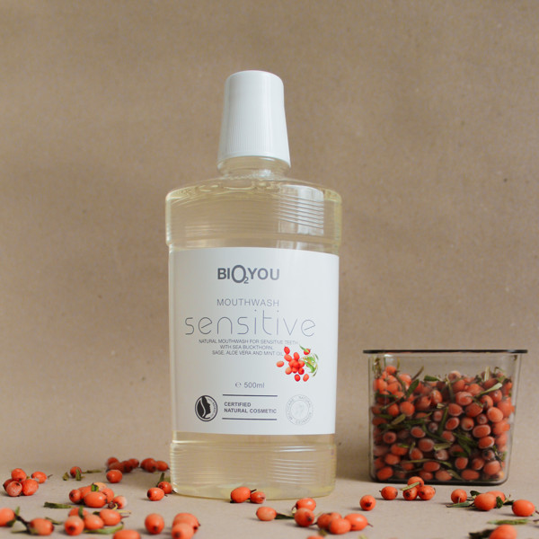 Bio2You Sensitive natūralus burnos skalavimo skystis, 500 ml