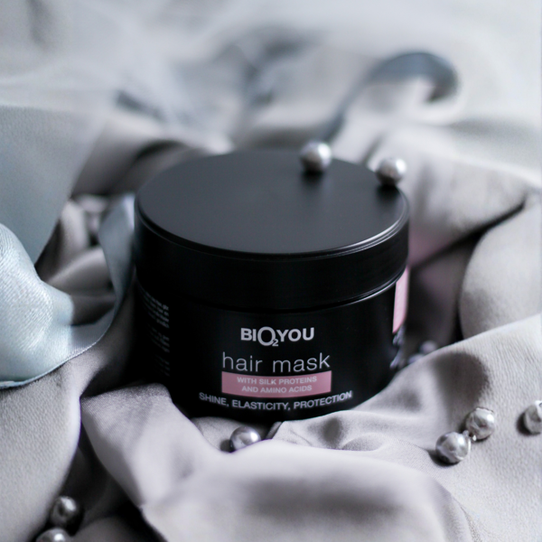 Bio2You natūrali plaukų kaukė su šilko baltymais ir aminorūgštimis, 200 ml