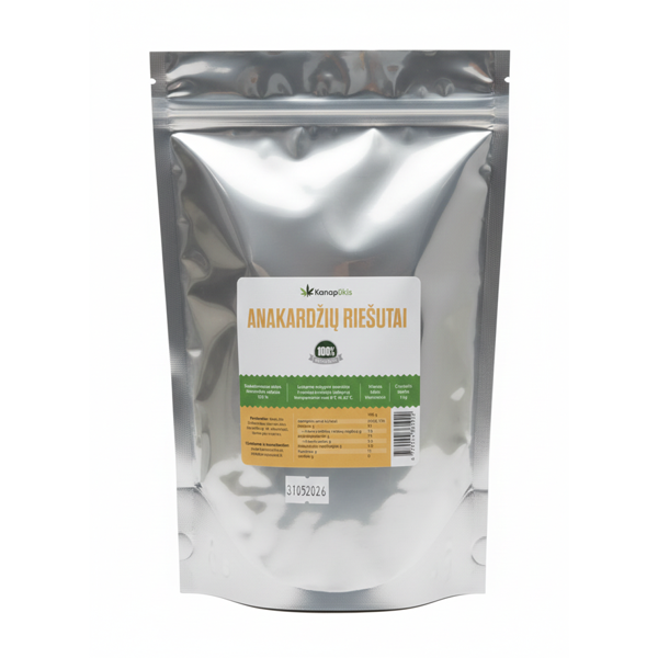 KANAPŪKIS Anakardžiai 1 kg.