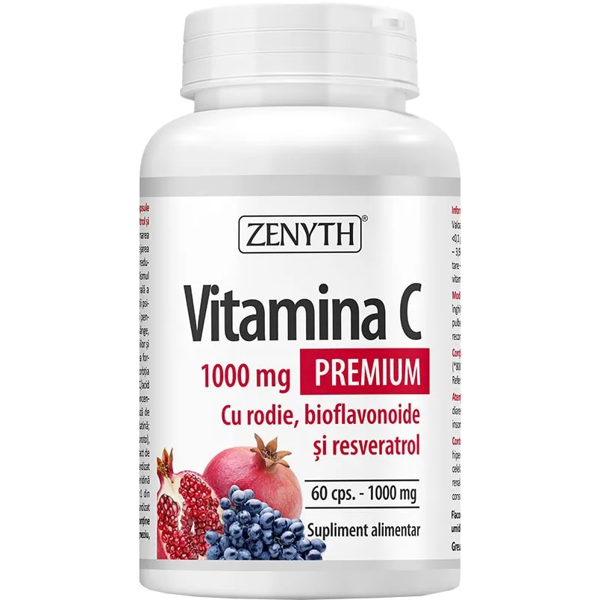 ZENYTH, Vitaminas C PREMIUM, 60 kapsulių ZENYTH, Vitaminas C PREMIUM, 60 kapsulių
