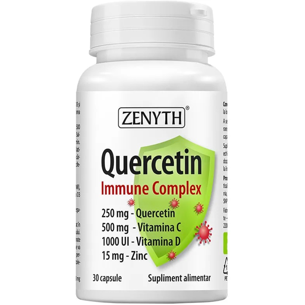 ZENYTH, Kvercetinas su vitaminais C, D ir cinku IMMUNE COMPLEX, 30 kapsulių