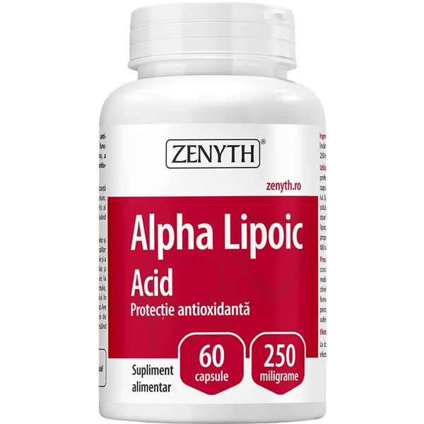 ZENYTH, Alfa lipoinė rūgštis, 60 kapsulių