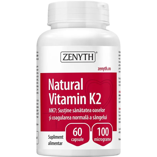 ZENYTH, Vitaminas K2, 60 kapsulių ZENYTH, Vitaminas K2, 60 kapsulių