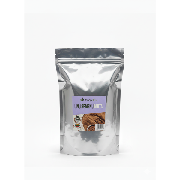 KANAPŪKIS Linų sėmenų miltai 1 kg KANAPŪKIS Linų sėmenų miltai 1 kg