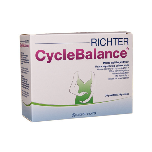 RICHTER CYCLEBALANCE, milteliai paketėlyje, 30 vnt. paveikslėlis