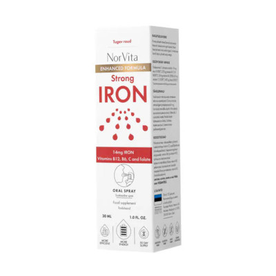 NorVita Strong Iron Spray (pakuotė)