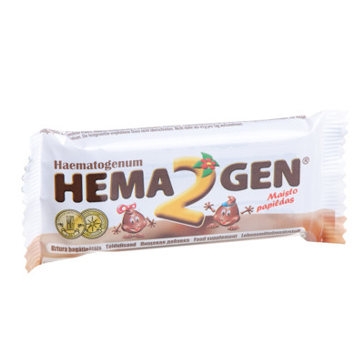 HEMATOGENAS HEMA2GEN, 45 g paveikslėlis