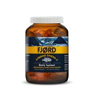FJORD STRONG OMEGA-3, žuvų taukai, 80 kapsulių paveikslėlis FJORD STRONG OMEGA-3, žuvų taukai, 80 kapsulių paveikslėlis