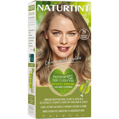 NATURTINT, ilgalaikiai plaukų dažai be amoniako, HAZELNUT BLONDE 7N, 170 ml