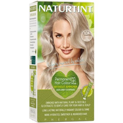 NATURTINT, ilgalaikiai plaukų dažai be amoniako, LIGHT ASH BLONDE 10A, 170 ml