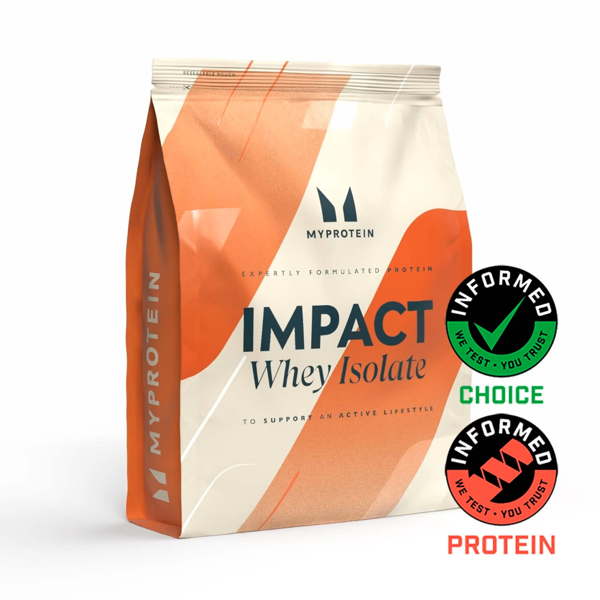 Išrūgų baltymų izoliatas Myprotein Impact Whey ISOLATE 1KG Natūralaus šokolado skonio