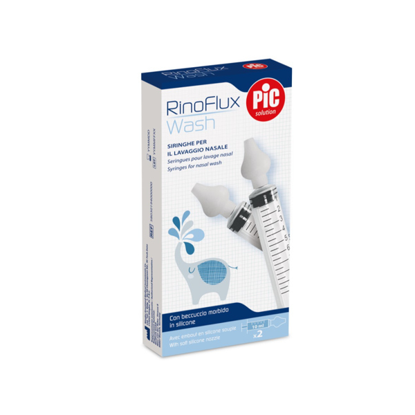 RINOFLUX WASH, nosies plovyklė-švirkštas, silikoninis antgalis, 2 vnt. paveikslėlis