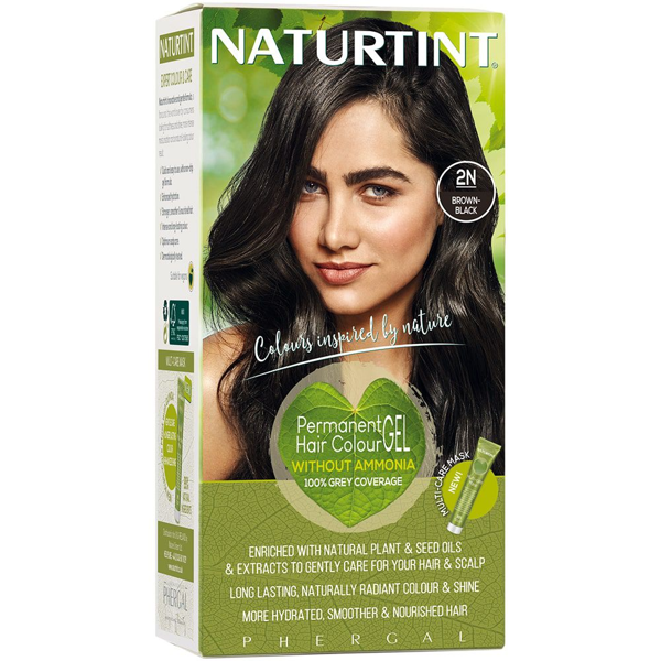 NATURTINT, ilgalaikiai plaukų dažai be amoniako, BROWN-BLACK 2N, 170 ml NATURTINT, ilgalaikiai plaukų dažai be amoniako, BROWN-BLACK 2N, 170 ml