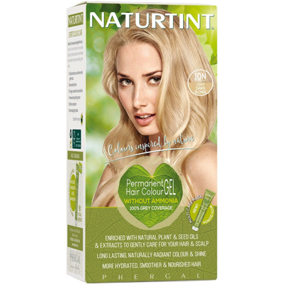 NATURTINT, ilgalaikiai plaukų dažai be amoniako, LIGHT DAWN BLONDE 10N, 170 ml