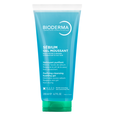 BIODERMA SEBIUM PURIFYING, gelis, prausiklis, 200 ml paveikslėlis