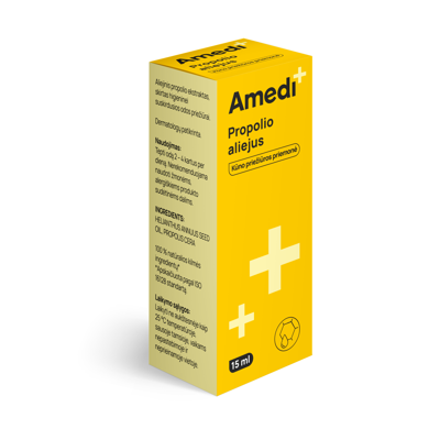 AMEDIPLUS, propolio aliejus, 15 ml paveikslėlis