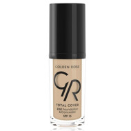 Golden Rose Total Cover 2in1 makiažo pagrindas ir maskuoklis 30ml, Nr. 05 Cool Sand