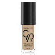 Golden Rose Total Cover 2in1 makiažo pagrindas ir maskuoklis 30ml, Nr. 06 Taupe