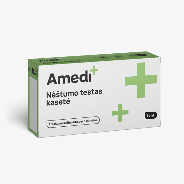 AMEDIPLUS,  nėštumo testas kasetė paveikslėlis