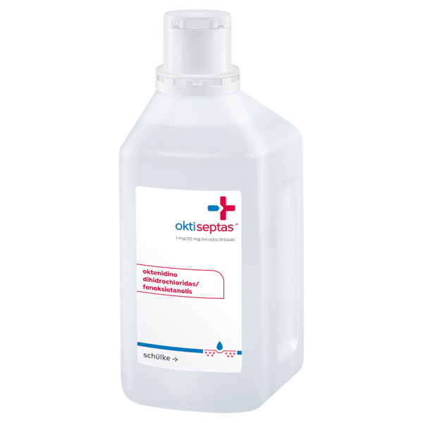 OKTISEPTAS, 1 mg/20 mg/ml, odos tirpalas, 1000 ml paveikslėlis