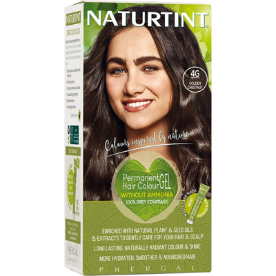 NATURTINT, ilgalaikiai plaukų dažai be amoniako, GOLDEN CHESTNUT 4G, 170 ml