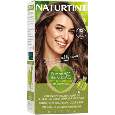 NATURTINT, ilgalaikiai plaukų dažai be amoniako, LIGHT GOLDEN CHESTNUT 5G, 170 ml