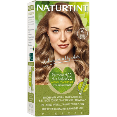 NATURTINT, ilgalaikiai plaukų dažai be amoniako, GOLDEN BLONDE 7G, 170 ml