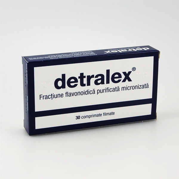 DETRALEX, plėvele dengtos tabletės, (l.imp.), N30 paveikslėlis