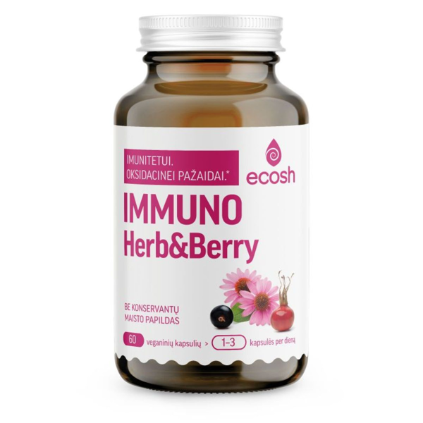 ECOSH Immuno Herbs&Berry, 60 kapsulių  paveikslėlis
