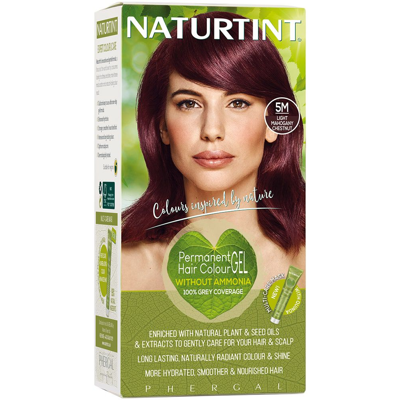 NATURTINT, ilgalaikiai plaukų dažai be amoniako, LIGHT MAHOGANY CHESTNUT 5M, 170 ml