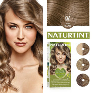 NATURTINT, ilgalaikiai plaukų dažai be amoniako, ASH BLONDE 8A, 170 ml NATURTINT, ilgalaikiai plaukų dažai be amoniako, ASH BLONDE 8A, 170 ml